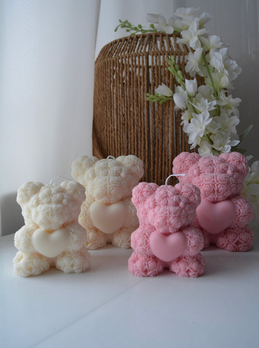 HEART BEAR candle