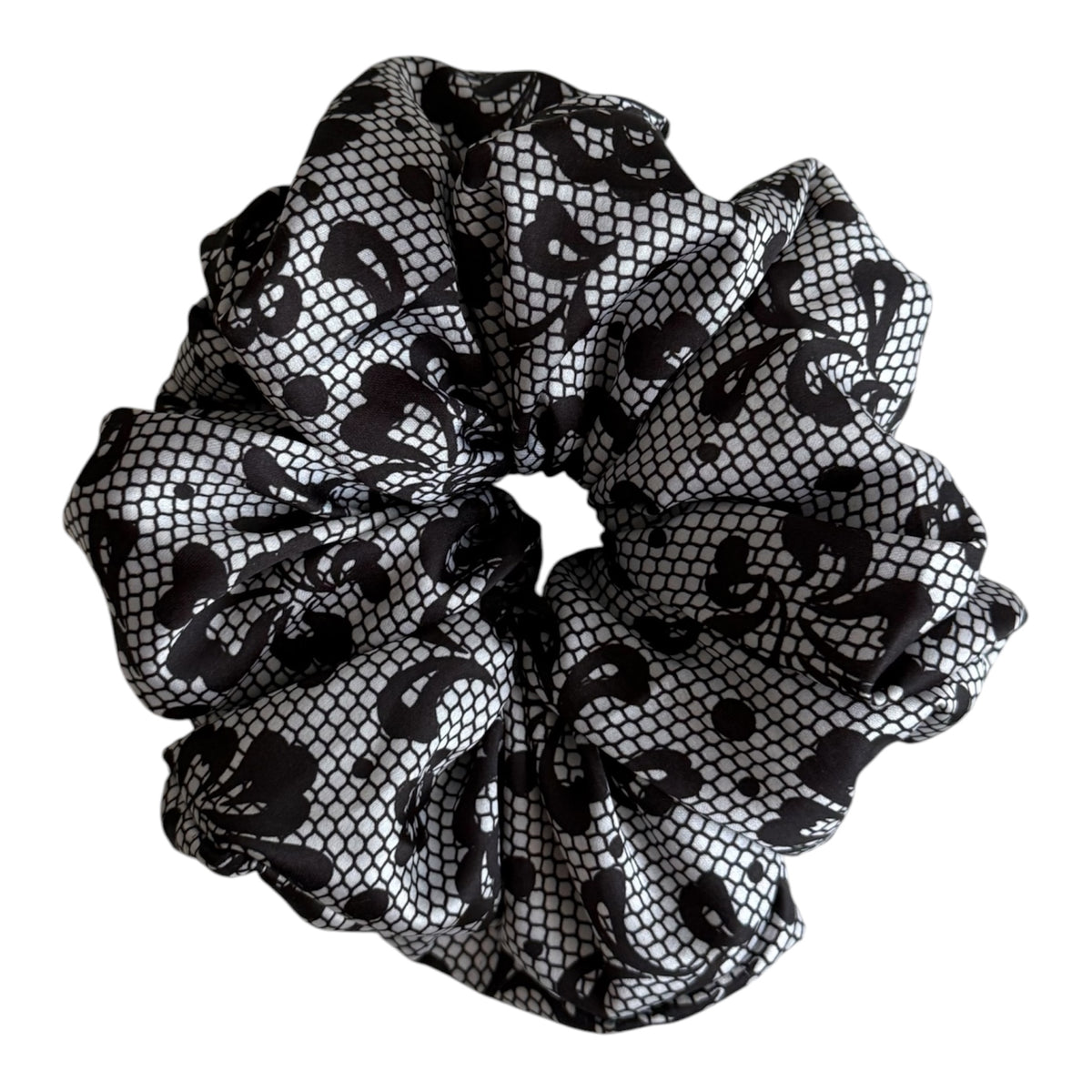 MIDNIGHT LACE SCRUNCHIE
